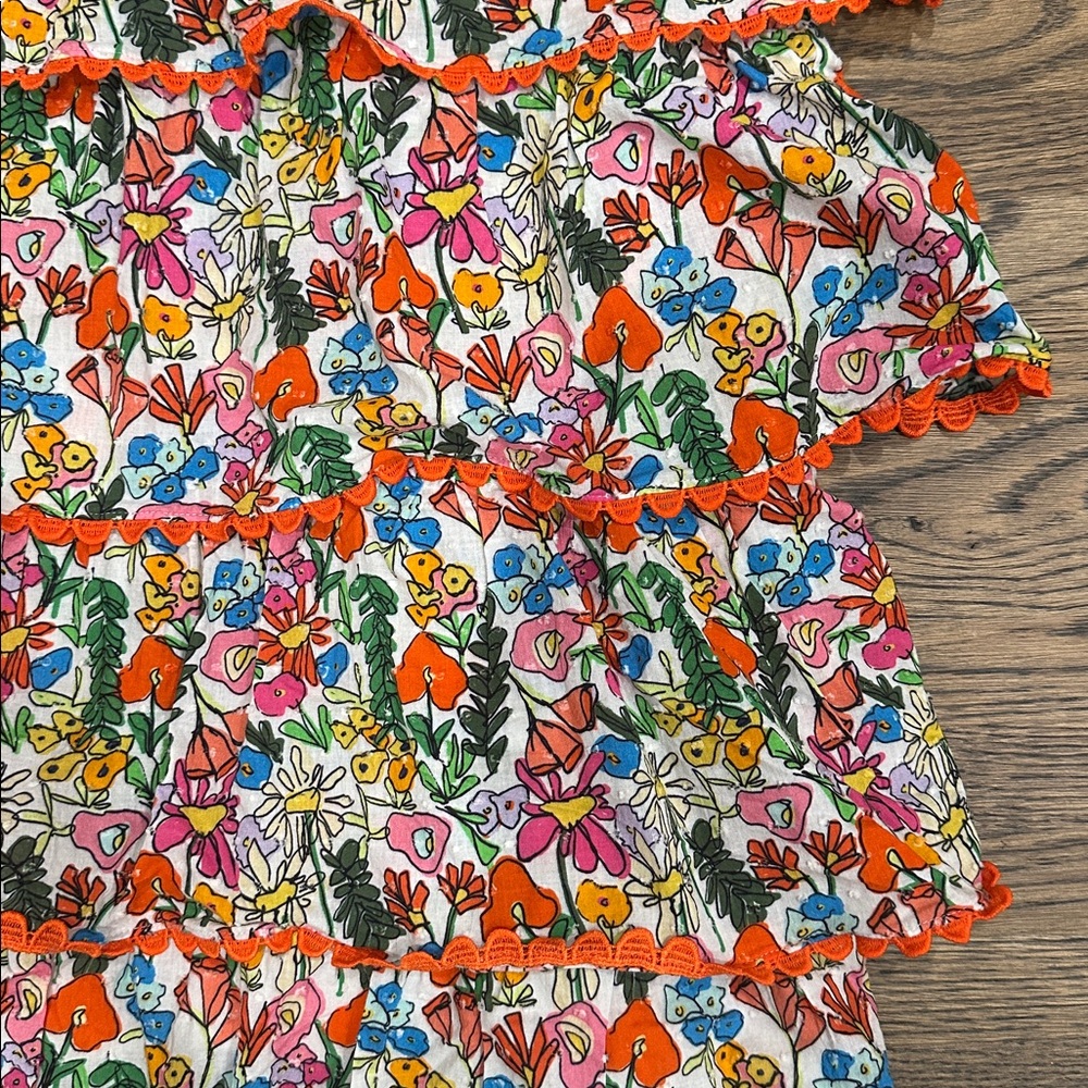 Crosby by Mollie Burch Beckett Dress Scalloped Ric Rac - Picture 4 of 4
